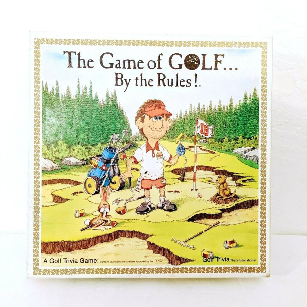 Vintage The Game Of Golf By The Rules Board Game 1989 Complete